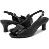 imageDADAWEN Womens Slingback Kitten Heels Tassels Peep Toe Pumps Wedding Party Dress ShoesBlack