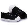 imageDADAWEN Boys Girls Canvas Light Weight SlipOn Sneakers Running ShoeBlack