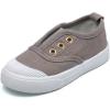 imageDADAWEN Boys Girls Canvas Light Weight SlipOn Sneakers Running ShoeGrey