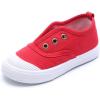 imageDADAWEN Boys Girls Canvas Light Weight SlipOn Sneakers Running ShoeRed