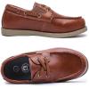 imageDADAWEN Boys Girls Dress Shoes Casual School Shoes Slip on Loafers Kids Boat Shoe ToddlerLittle KidBig KidBrown