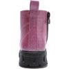 imageDADAWEN Boys Girls Glitter Ankle Boots Lace Up Waterproof Combat Shoes With Side Zipper for ToddlerLittle KidBig Kid01 Hot PinkGlitter