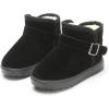 imageDADAWEN Babys Boys Girls Toddler Fashion Cute Waterproof Outdoor Fur Lining NonSlip Warm Snow Boots01 Black