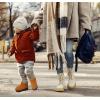 imageDADAWEN Babys Boys Girls Toddler Fashion Cute Waterproof Outdoor Fur Lining NonSlip Warm Snow Boots01 Brown