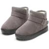 imageDADAWEN Babys Boys Girls Toddler Fashion Cute Waterproof Outdoor Fur Lining NonSlip Warm Snow Boots01 Grey
