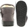 imageDADAWEN Babys Boys Girls Toddler Fashion Cute Waterproof Outdoor Fur Lining NonSlip Warm Snow Boots01 Grey