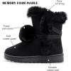 imageDADAWEN Womens Midcalf Winter Snow Boots Lightweight Warm Faux Fur Lining Pull on Comfortable Outdoor Booties Shoes for WomenBlack