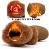 imageDADAWEN Womens Midcalf Winter Snow Boots Lightweight Warm Faux Fur Lining Pull on Comfortable Outdoor Booties Shoes for WomenBrown