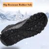 imageDADAWEN Mens Waterproof Winter Snow Boots NonSlip Outdoor Hiking Athletic Warm Fur Lined ColdWeather BootsBlack