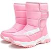 imageDADAWEN Boys Girls Snow Boots Cold Weather Waterproof Non Slip Outdoor Warm Winter Shoes ToddlerLittle KidBig KidPink