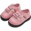 imageDADAWEN Toddler Girls Mary Jane Flats Dress Shoes Comfort Oxfords Wedding Church Party Dress Shoe School Uniform Shoes Loafer FlatsPink