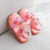 imageDADAWEN Girls Summer Soft ClosedToe Princess Flower Outdoor Casual Sandals ToddlerLittle KidPinkflower