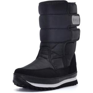 imageDADAWEN Womens Waterproof Frosty Snow BootBlackep