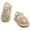 image:imageDADAWEN Baby Toddler Girls Boys Leather Closed Toe Athletic Sandals Lightweight NonSlip Soft Rubber Sole Summer Outdoor Sandals Walking ShoesGold