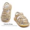 image:imageDADAWEN Baby Toddler Girls Boys Leather Closed Toe Athletic Sandals Lightweight NonSlip Soft Rubber Sole Summer Outdoor Sandals Walking ShoesGold