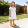 image:imageDADAWEN Baby Toddler Girls Boys Leather Closed Toe Athletic Sandals Lightweight NonSlip Soft Rubber Sole Summer Outdoor Sandals Walking ShoesYellow