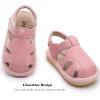 image:imageDADAWEN Boys Girls Leather ClosedToe Athletic Sandals Baby Toddler Summer Breathable Lightweight Soft Sole Outdoor Sandals Walking ShoesPink