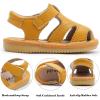 image:imageDADAWEN Boys Girls Leather ClosedToe Athletic Sandals Baby Toddler Summer Breathable Lightweight Soft Sole Outdoor Sandals Walking ShoesYellow