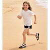 image:imageDADAWEN Boys Girls Leather Sandals Summer Athletic Hiking Beach Outdoor Open toe Adjustable Straps Sports Sandals for Kids ToddlerLittle KidBig KidWhite