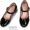 image:imageDADAWEN Girls Dress Shoes Mary Jane Flower Girls Shoes Cute Princess Shoes Low Heels for School Wedding Party ToddlerLittle KidsBig KidsBlack