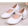 image:imageDADAWEN Girls Dress Shoes Mary Jane Flower Girls Shoes Cute Princess Shoes Low Heels for School Wedding Party ToddlerLittle KidsBig KidsWhite