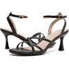 image:imageDADAWEN Womens Dressy Strappy 3 Inch Low Kitten Heel Open Toe Ankle Strap Sandals Dress Shoes for Woman Lady in Party Wedding Bridal Dance EveningBlack