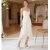 image:imageDADAWEN Womens High Heels Pumps Closed Pointed Toe Comfortable Stiletto 3 Inch Heels Dress Office Wedding Pump ShoesWhite Patent
