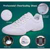 image:imageDADAWEN Adult amp Youth White Cheerleading Shoes Sport Training Tennis Sneakers Competition Cheer ShoesAll Whitewomen 02