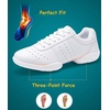 image:imageDADAWEN Adult amp Youth White Cheerleading Shoes Sport Training Tennis Sneakers Competition Cheer ShoesAll Whitewomen