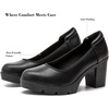image:imageDADAWEN Womens Pumps Low Chunky Block Heel Closed Round Toe Comfortable Heels Work Wedding Party Dress Pumps ShoesBlack