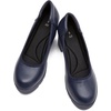 image:imageDADAWEN Womens Pumps Low Chunky Block Heel Closed Round Toe Comfortable Heels Work Wedding Party Dress Pumps ShoesDark Blue