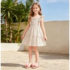 image:imageDADAWEN Girls Dress Shoes Sandals Open Toe Chunky Low Heels Pearls Ankle Strap Flower Girl Wedding Party Shoes for Toddler Little Big KidPink