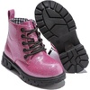 image:imageDADAWEN Boys Girls Glitter Ankle Boots Kids Lace Up Side Zipper Waterproof Outdoor Combat BootsToddlerLittle KidBig Kid01 Hot PinkGlitter