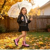 image:imageDADAWEN Boys Girls Glitter Ankle Boots Kids Lace Up Side Zipper Waterproof Outdoor Combat BootsToddlerLittle KidBig Kid01 Hot PinkGlitter