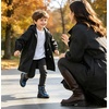 image:imageDADAWEN Boys Girls Glitter Ankle Boots Kids Lace Up Side Zipper Waterproof Outdoor Combat BootsToddlerLittle KidBig Kid01 NavyGlitter