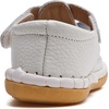 image:imageDADAWEN Toddler Girls Leather Lightweight Soft Sole NonSlip Baby Walking Shoes Cute Bowknot Princess Dress Shoes Flower Girls Mary Jane Flats Party WeddingWhite