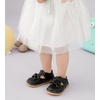 image:imageDADAWEN Toddler Girls Leather Lightweight Soft Sole NonSlip Baby Walking Shoes Cute Bowknot Princess Dress Shoes Flower Girls Mary Jane Flats Party WeddingBlack