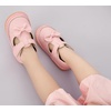 image:imageDADAWEN Toddler Girls Leather Lightweight Soft Sole NonSlip Baby Walking Shoes Cute Bowknot Princess Dress Shoes Flower Girls Mary Jane Flats Party WeddingPink