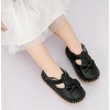 image:imageDADAWEN Toddler Girls Leather Lightweight Soft Sole NonSlip Baby Walking Shoes Cute Bowknot Princess Dress Shoes Flower Girls Mary Jane Flats Party WeddingBlack