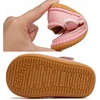 image:imageDADAWEN Toddler Girls Leather Lightweight Soft Sole NonSlip Baby Walking Shoes Cute Bowknot Princess Dress Shoes Flower Girls Mary Jane Flats Party WeddingPink