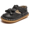 image:imageDADAWEN Toddler Girls Leather Lightweight Soft Sole NonSlip Baby Walking Shoes Cute Bowknot Princess Dress Shoes Flower Girls Mary Jane Flats Party WeddingBlack