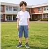 image:imageDADAWEN Boys Girls Sneakers Kids Lightweight Breathable Tennis Shoes Strap Running Athletic Shoes for ToddlerLittle KidBig KidBlack and Whitenew Style