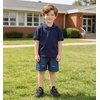 image:imageDADAWEN Boys Girls Sneakers Kids Lightweight Breathable Tennis Shoes Strap Running Athletic Shoes for ToddlerLittle KidBig KidBlacknew Style