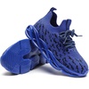 image:imageDADAWEN Boys Girls Sneakers Kids Lightweight Breathable Tennis Shoes Strap Running Athletic Shoes for ToddlerLittle KidBig KidBluenew Style