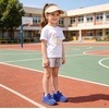 image:imageDADAWEN Boys Girls Sneakers Kids Lightweight Breathable Tennis Shoes Strap Running Athletic Shoes for ToddlerLittle KidBig KidBluenew Style