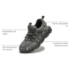 image:imageDADAWEN Boys Girls Sneakers Kids Lightweight Breathable Tennis Shoes Strap Running Athletic Shoes for ToddlerLittle KidBig KidGrey169