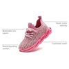 image:imageDADAWEN Boys Girls Sneakers Kids Lightweight Breathable Tennis Shoes Strap Running Athletic Shoes for ToddlerLittle KidBig KidHot Pinknew Style
