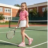 image:imageDADAWEN Boys Girls Sneakers Kids Lightweight Breathable Tennis Shoes Strap Running Athletic Shoes for ToddlerLittle KidBig KidPink189