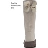image:imageDADAWEN Girls Knee High Boots Fashion Bow Round Toe Side Zipper Winter Tall Riding Boots for ToddlerLittle KidBig KidCream White