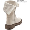 image:imageDADAWEN Girls Knee High Boots Fashion Bow Round Toe Side Zipper Winter Tall Riding Boots for ToddlerLittle KidBig KidCream White